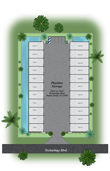 Color Siteplan Commercial Storage Facility